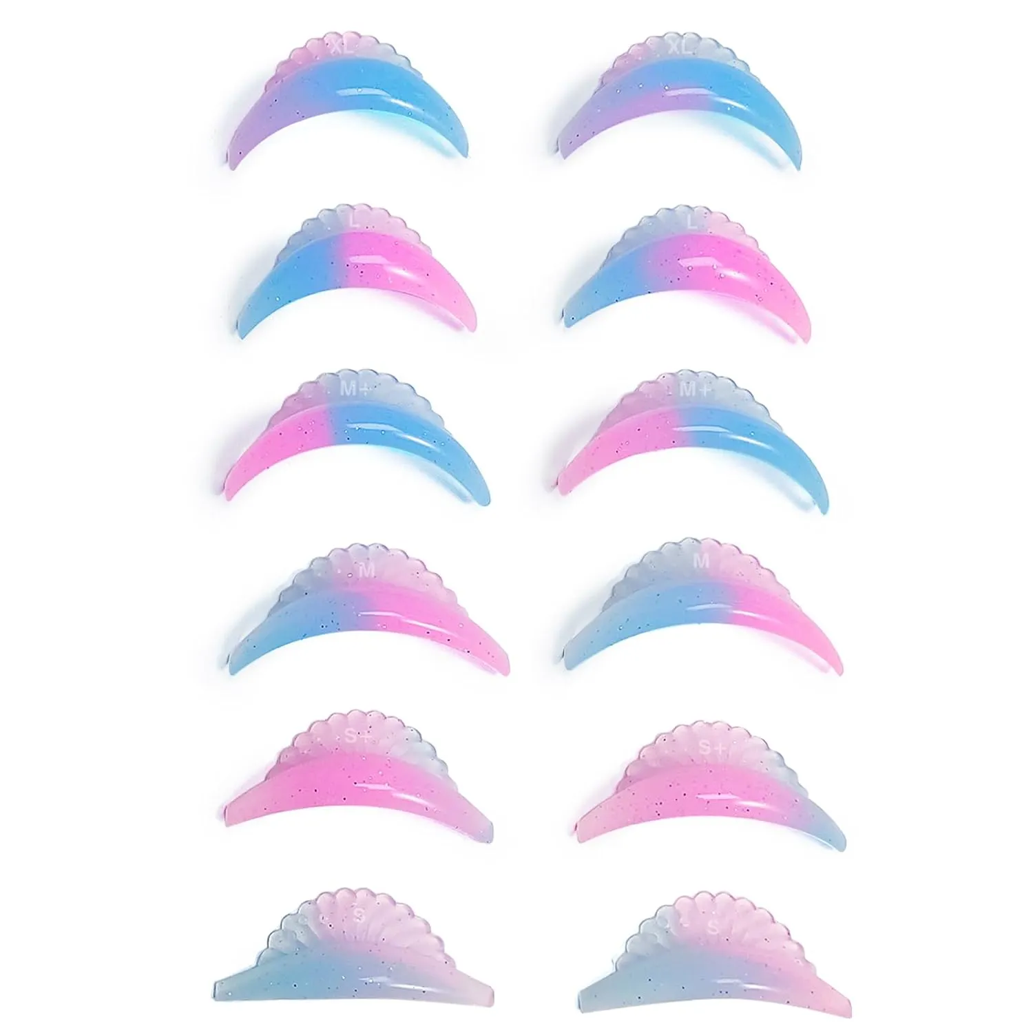 Lash Lift Rods Libeauty New Eyelash Lifting Pad 12pcs Self Adhesive Super Soft Eyelash Lift Shield Cute Shell Pearl Shape Lash Perm Rod DIY Eyelash Curler Tool