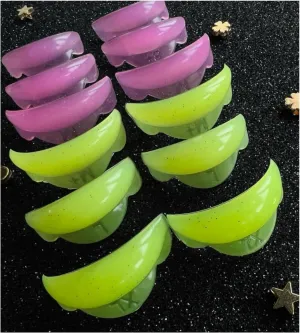 Lash Lift Shields C Curl 6 Size Lifting Pad Rapid Eyelash Shield Shiny Perm Rods Make Eyes Natural Curl Flexible Pads Extreme Rod 100 Use Lami Perming Roller Clear Lash Lifting (Pink Yellow)