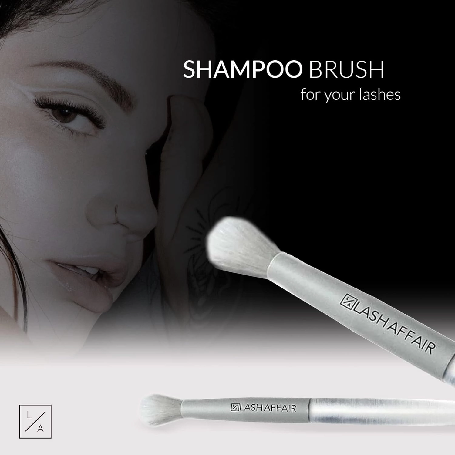 Lash Affair Eyelove Lash Shampoo Brush, Eyelash Cleansing Brush for Eyelash Extensions, Eye-Lash Cleaning Brushes, Lash Wash Cleaner Brush - 5 pack