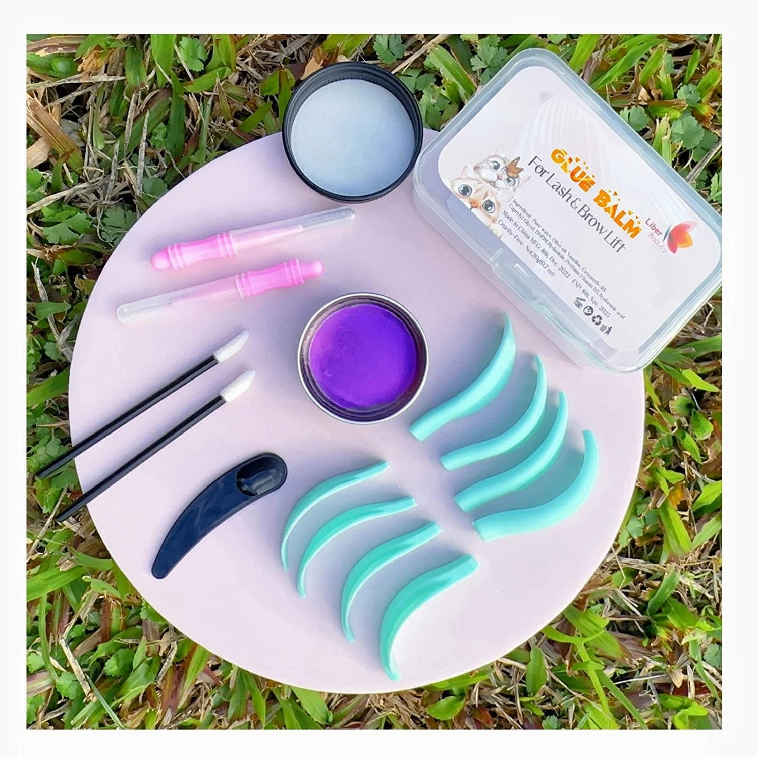 Lash Lift Glue Blam Set Eyelash Perm Pads Lash Lift Rods Eyelash Perm Silicone Pads Reusable Soft Lash Lift Pads Shield for Different Length Eyelashes Perfect Lifting