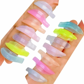 Lash Lift Shields LU Curl 10 Size Lifting Pad Mix Color Eyelash Lifting Shield Shiny Perm Rods Make Eyes Natural Curl Flexible Pads DIY Perming Rod Elastic Lami Roller For Lift Tint Longer Guard