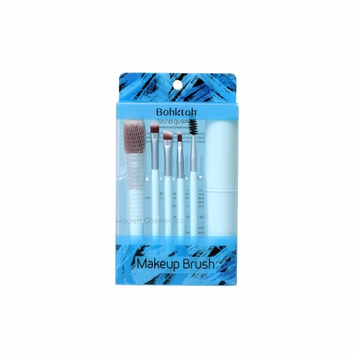 LashesLoverxBohktoh Makeup Brush Set 5 Pieces, Travel Size