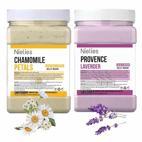 Lavender   Chamomile Patel Jelly Mask, Facial Skin Care- Collagen Peel-Off Jelly Mask Set For Facials, Face Mask For Instant Hydration, Vegan Peel Off Face Mask, For Anti-Aging