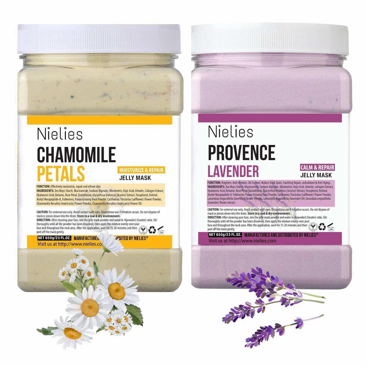 Lavender   Chamomile Patel Jelly Mask, Facial Skin Care- Collagen Peel-Off Jelly Mask Set For Facials, Face Mask For Instant Hydration, Vegan Peel Off Face Mask, For Anti-Aging
