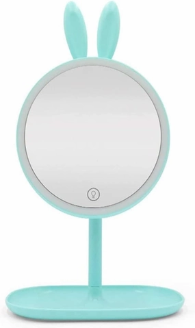 Led Makeup Mirror Makeup Mirror Cosmetic Mirror with Stand, Vanity Makeup Mirror Oval Frame 1X and 3X Magnification Double Sided