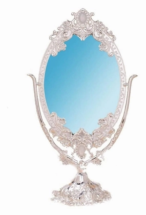 Led Makeup Mirror Makeup Mirror Makeup Mirror Travel Compact, 360°Rotation Oval Frame Makeup Mirrors with Magnification Dual Sided Beauty Makeup Mirror Living Room Bathroom