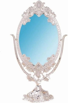 Led Makeup Mirror Makeup Mirror Makeup Mirror Travel Compact, 360°Rotation Oval Frame Makeup Mirrors with Magnification
