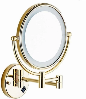 LED Makeup Vanity Mirror,3X Magnification Beauty Mirror Two-Sided Wall Mounted Bathroom Mirror 360° Swivel Extendable Cosmetic Mirror Hardwired connec