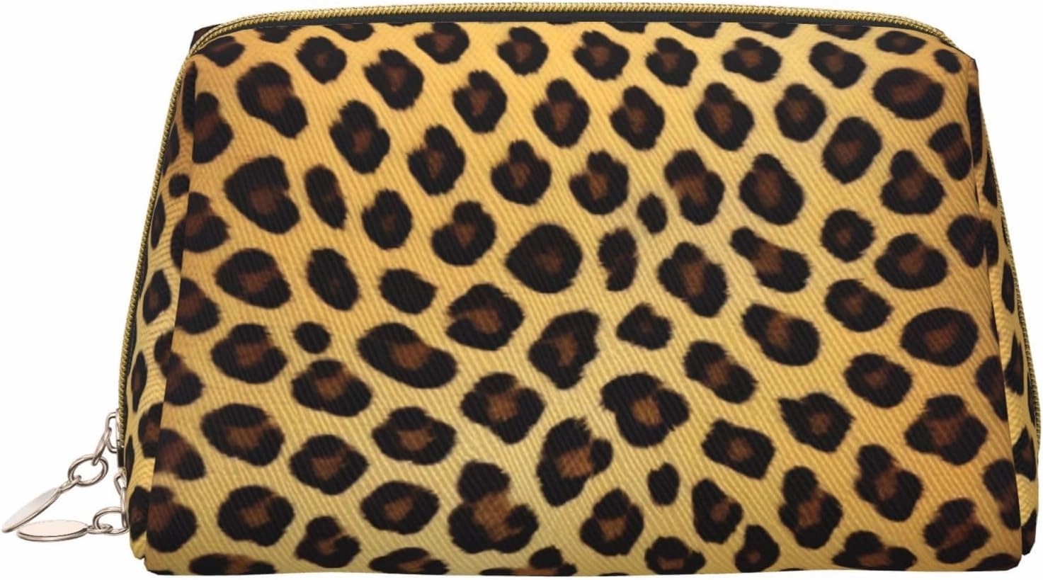 Leopard Pattern Toiletry Pouch, Travel-Friendly Makeup Organizer For Makeup Brushes, Lipsticks