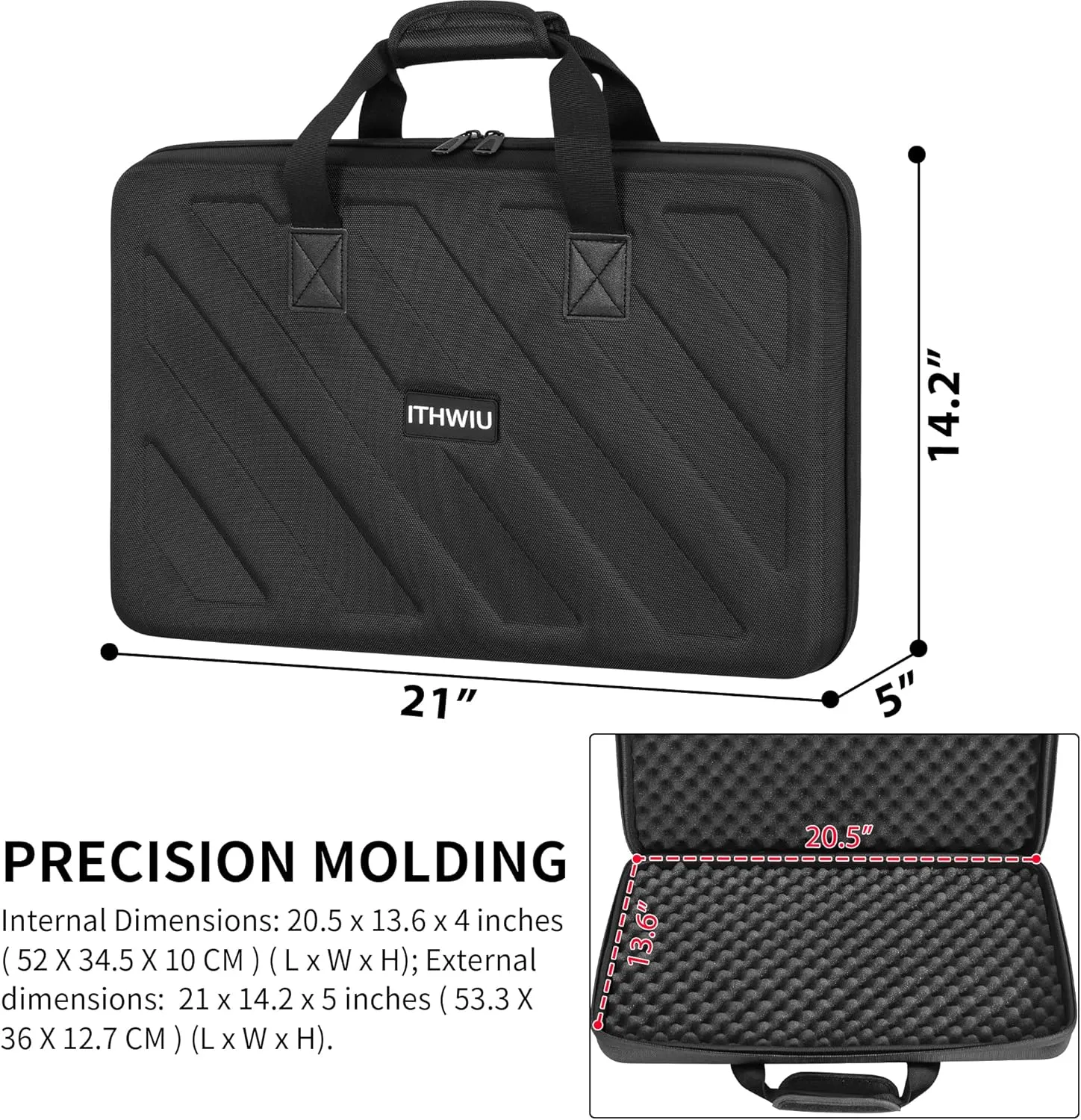 Lightweight Molded Hard Storage Case Fits for DDJ-FLX4 / DDJ-400 / DDJ-SB3 SB2 or DDJ-RB 2-Channel Controller