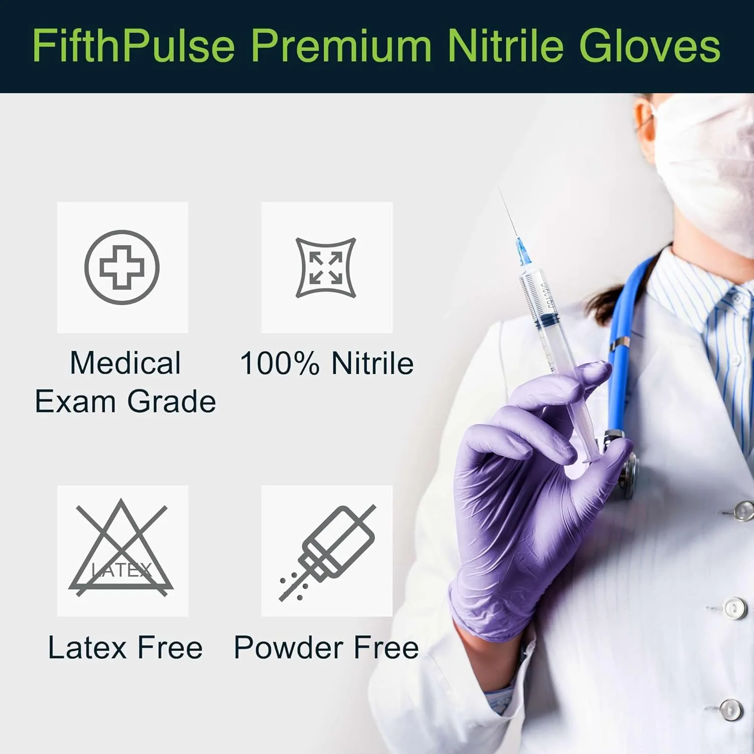 Lilac Nitrile Disposable Gloves - 200 Count - 3 Mil Nitrile Gloves X Small - Powder and Latex Free Rubber Gloves - Surgical Medical Exam Gloves - Food Safe Cooking Gloves
