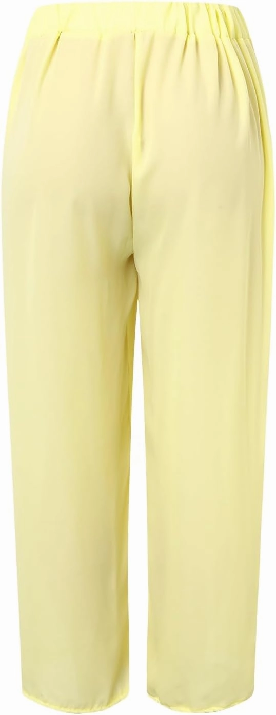 Linen Two Piece Sets for Women 2025 Dressy Matching Summer 2 Piece Loungewear Set Wide Leg Pants Tracksuits