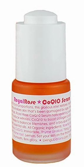 Living Libations - Organic Wildcrafted Royal Rose CoQ10 Face Serum (.5 oz | 15 ml)