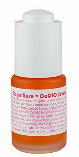 Living Libations - Organic Wildcrafted Royal Rose CoQ10 Face Serum (.5 oz | 15 ml)