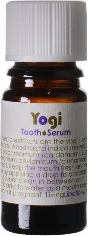 Living Libations - Organic Yogi Tooth Serum | Natural, Wildcrafted Clean Beauty (.17 fl oz | 5 ml)