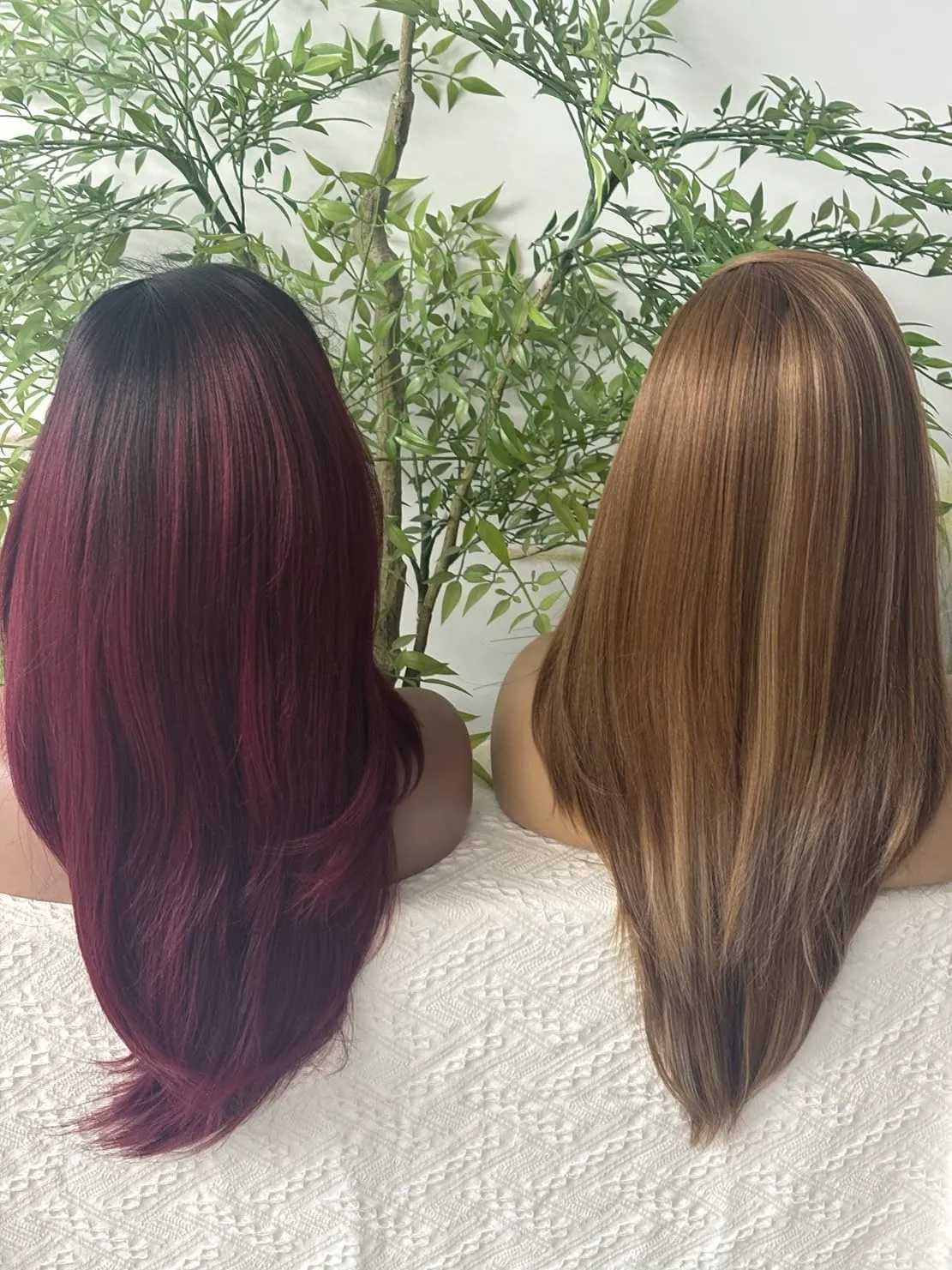 Long Straight Lace Front Wig 13x6 Layered Synthetic Lace Wig with Baby-hair, Natural Synthetic Hair As Human Hair (#3147, 24 Inch)