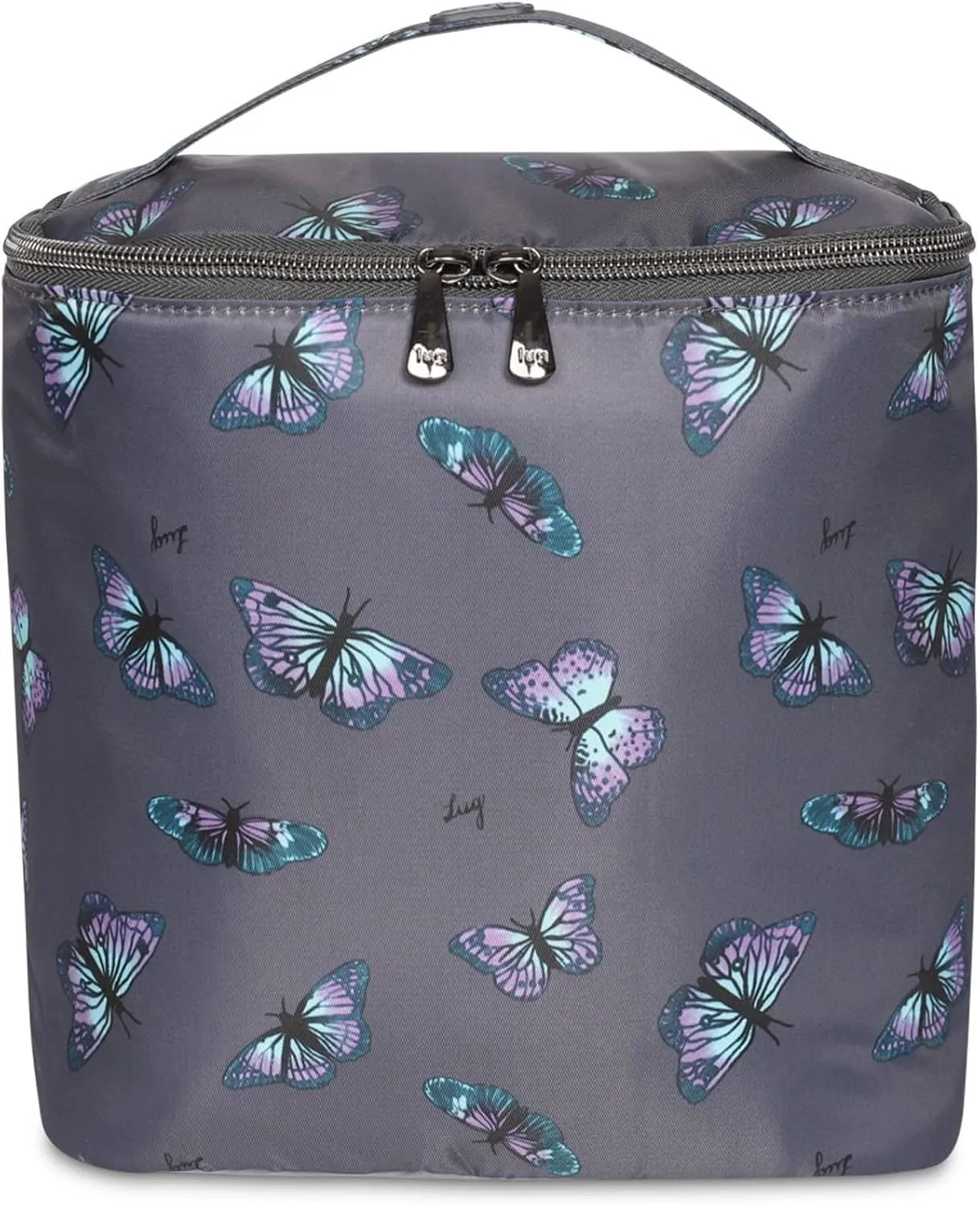 Lug Dolly Cosmetic Case, BUTTERFLY GREY