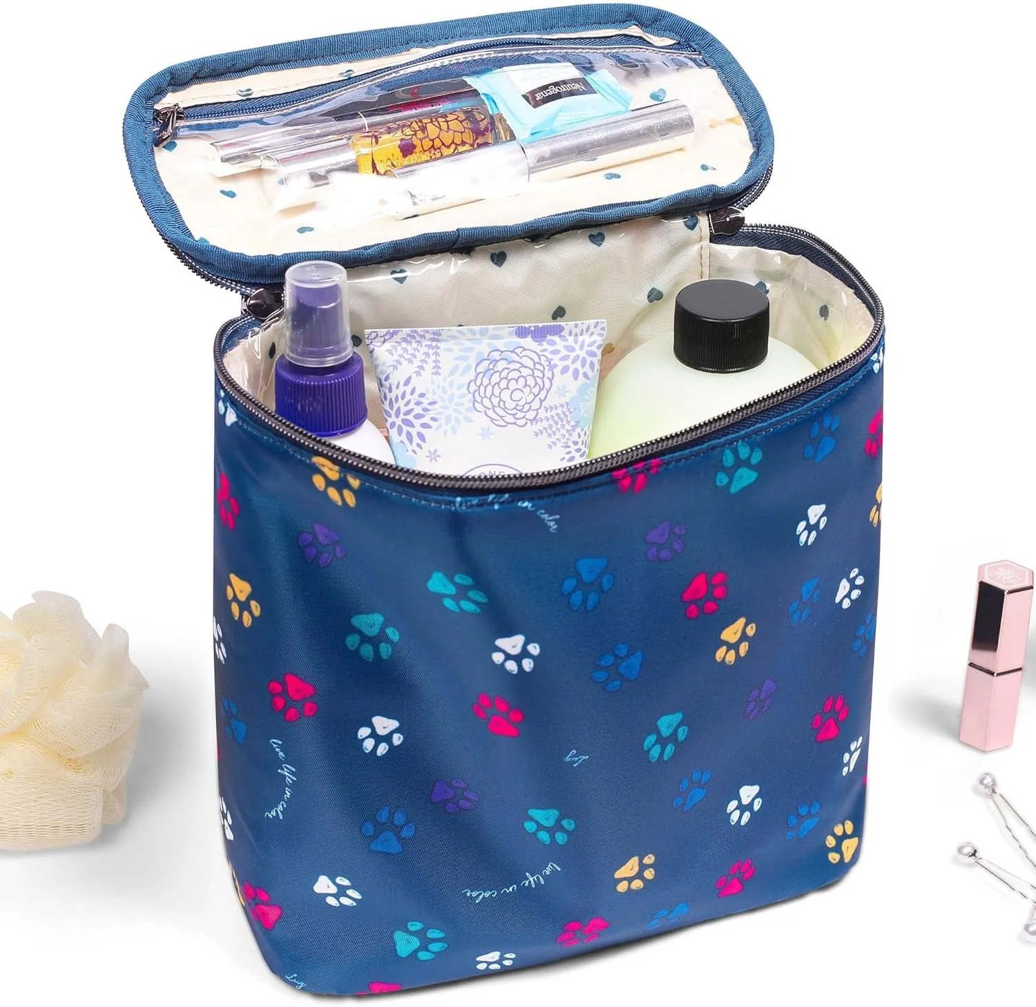 Lug Dolly Cosmetic Case, BUTTERFLY GREY