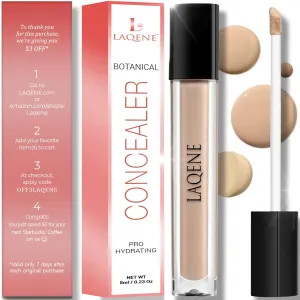 Luxury Line: Concealer For Flawless Silky Smooth Full Coverage - Hydrating, Ultra Light, Long Wearing Lasting, For Dark Circles Blemishes - Natural Ivory - Blendable to Skin Tone