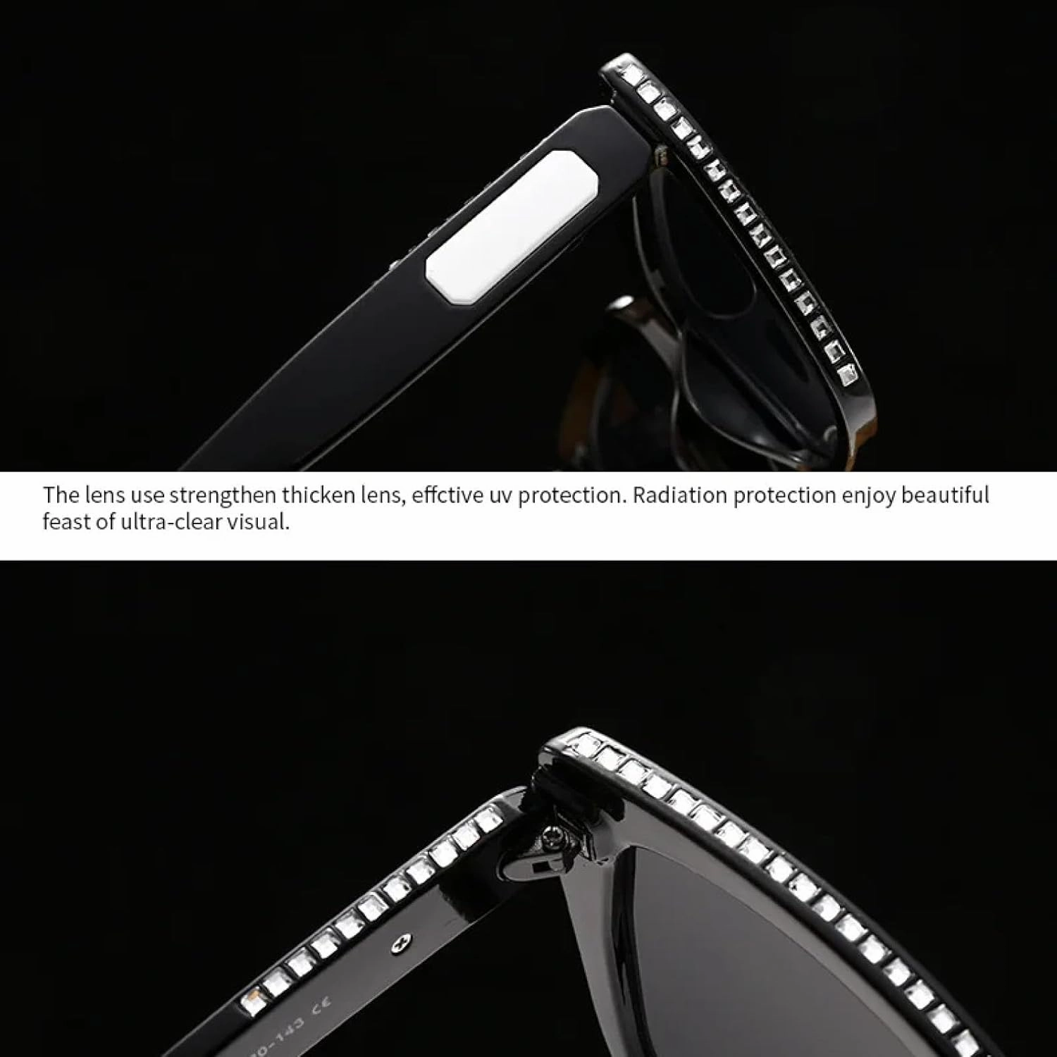 Luxury Diamond Women for Men Fashion Vintage Sun Glasses Popular Steampunk Uv400
