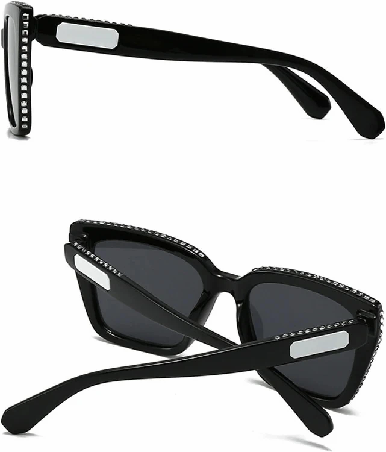 Luxury Diamond Women for Men Fashion Vintage Sun Glasses Popular Steampunk Uv400