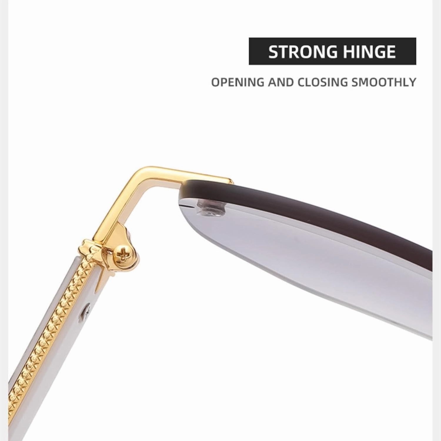 Luxury Rimless Sunglasses Women Men Fashion Vintage Small Sun Glasses Travel Driving Eyewear Shades Uv400