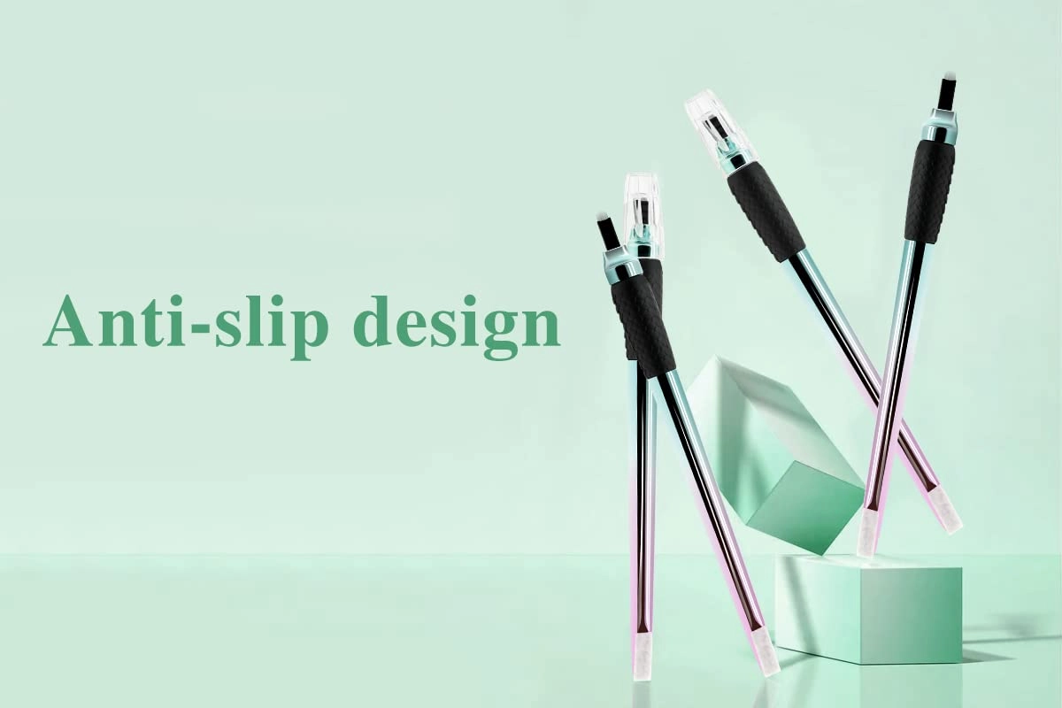 M Mellie Series Microblading Disposable Tools – 10 Piece Pack of 18 Pin U-Shape Microblading Pens – Thin & Sharp Microblading Supplies (Pink U18 NANO .15mm)