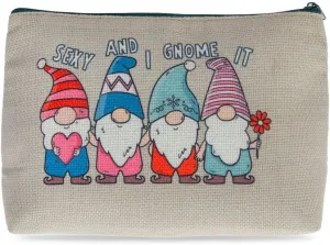 MAD Beauty Sexy and I Gnome It Cosmetic Makeup Bag | Official Disney Licensed Product | Novelty Beauty, Cosmetic, and Skincare Gifts for Women, Adults, and Kids