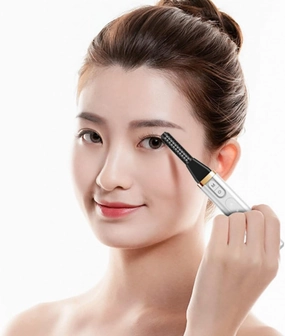 MAGICLULU Electric Heating Hair Curler Rechargeable Eyelash Curler Pain- Comfortable Mini Size Eyelash Beautifying Tool