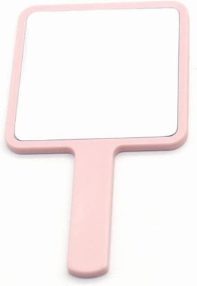 MaGiLL Mirror Mirror Custom Wholesale Portable Square Shape Handheld Mirror Cute Small for Daily Cosmetic (Pink)