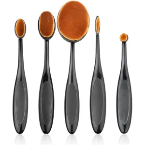 Make Up Brushes Oval Makeup Brushes Portable Toothbrush Oval Nylon Hair Cosmetic Makeup Blush Foundation Blending Brush Makeup Tool