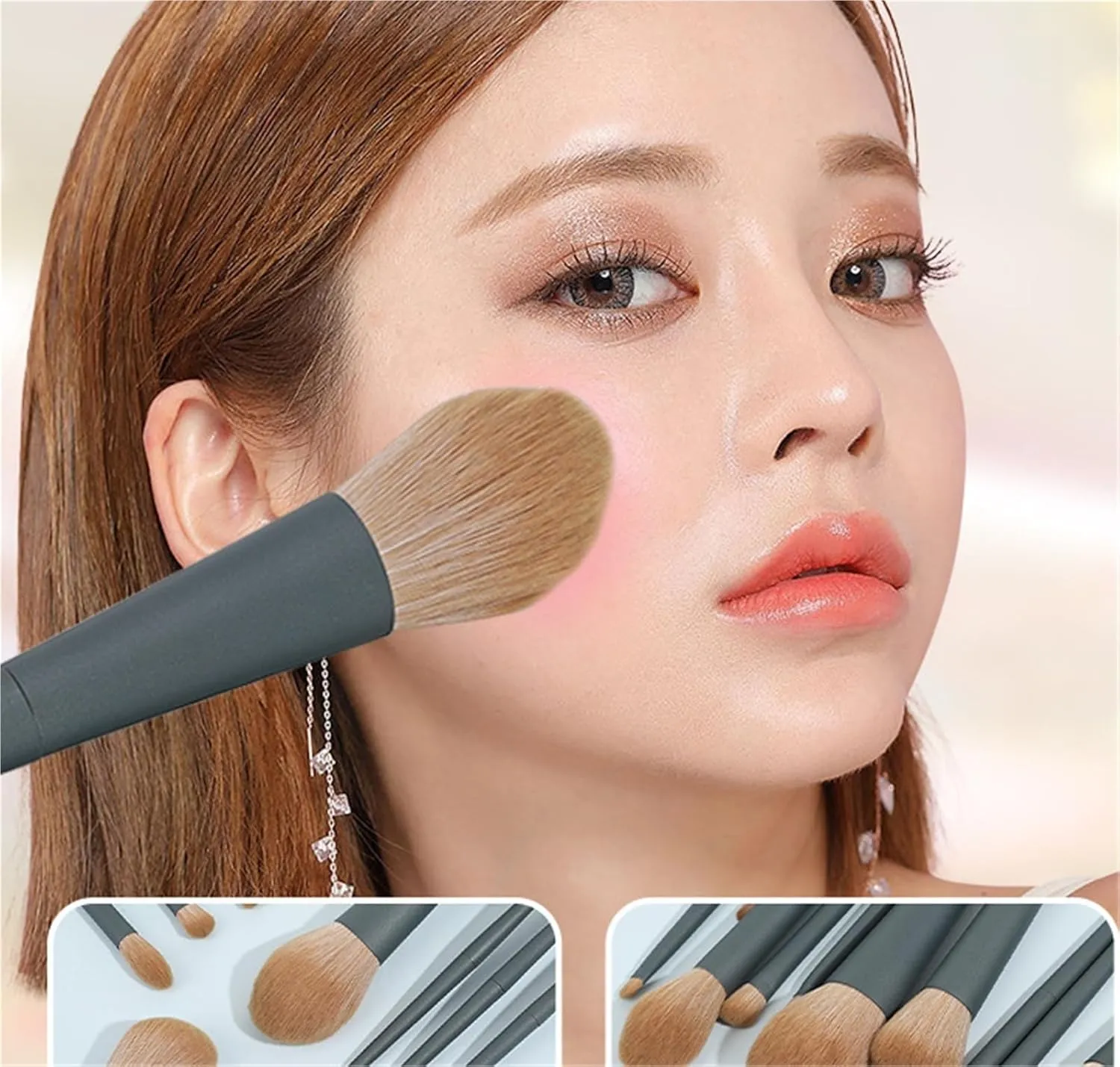 Make Up Brushes Set Makeup Brush Set 10 Pieces Loose Powder Brush Eye Shadow Brush Facial Contour Brush Makeup Tools Set