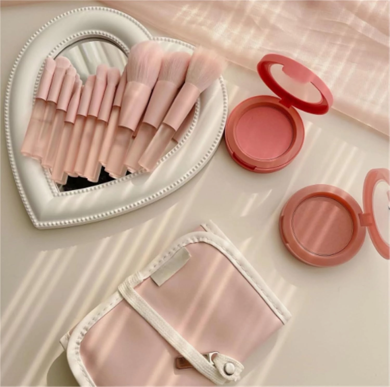 Make Up Brushes Set Makeup Brush Set 10 Pieces Soft Bristles Rubber Frosted Handle for Facial Contour Brush Makeup Tools Set