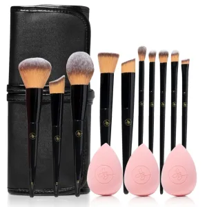 makeup brush & teardrop blending sponge bundle