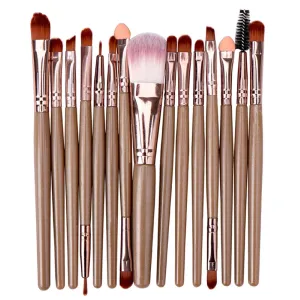 Makeup Brush Set Eyeshadow Liquid Foundation Eyeliner Eyelash Lip Makeup Brush Cosmetic Beauty Tool Set 15Pcs 1KK