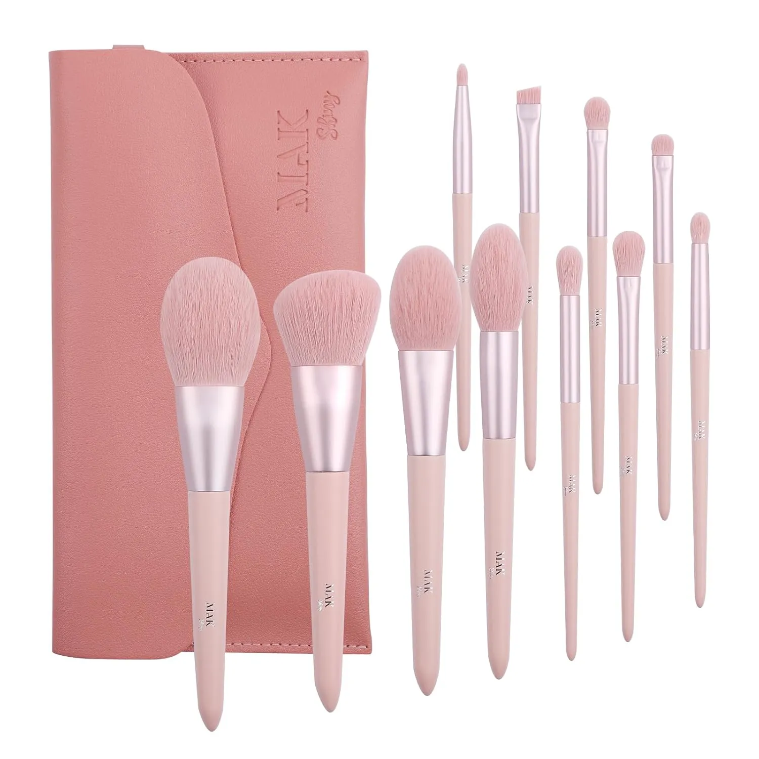 Makeup Brushes 11 PCS Set with PU Leather Bag (11 Pcs   PU Leather Bag)