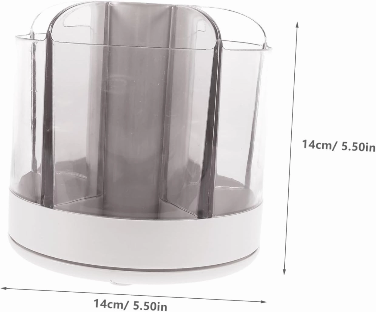 Makeup Brush Holder Rotating Makeup Organizer for Lipsticks Eyeshadows Brushes Dustproof Cosmetic Storage Case Mountain for Vanity Bathroom Storage