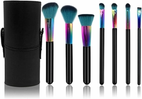 Makeup Brushes, 7 Pcs Premium Synthetic Makeup Brush Set Professional Blush Contour Eye Make Up Brush Kit, with Case