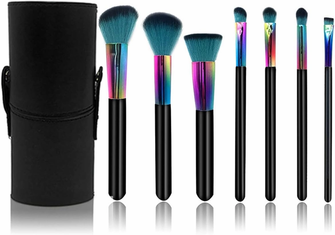 Makeup Brushes, 7 Pcs Premium Synthetic Makeup Brush Set Professional Blush Contour Eye Make Up Brush Kit, with Case