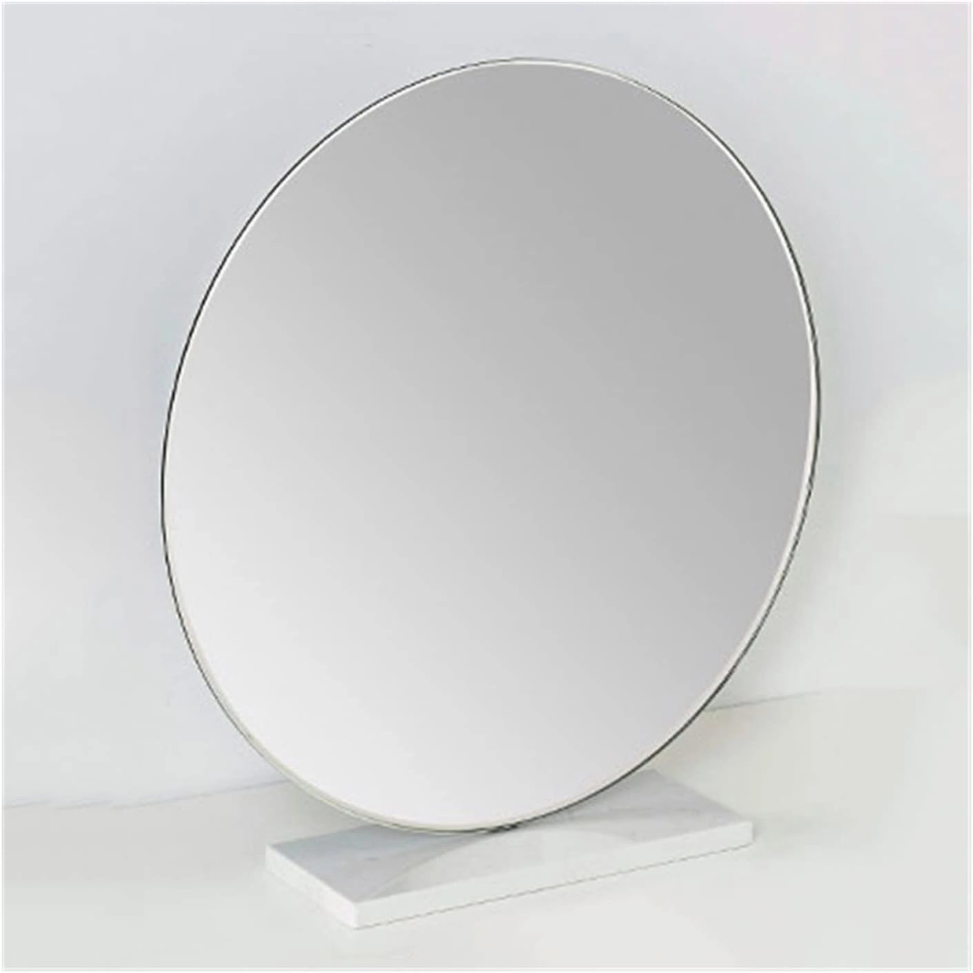 Makeup Mirror Desktop Makeup Mirror Beauty Makeup Mirror Simple Vanity Mirror Large Desktop Mirror Modern High-Definition Mirror Beauty Mirror(White,Large)