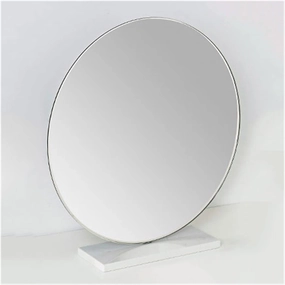 Makeup Mirror Desktop Makeup Mirror Beauty Makeup Mirror Simple Vanity Mirror Large Desktop Mirror Modern High-Definition Mirror Beauty Mirror(White,Large)