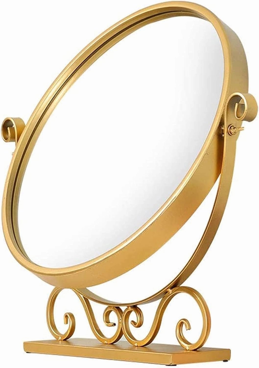 Makeup Mirror Mirror, Bathroom, Wall-Mounted, Dressing Table,Nordic Simple Vanity Mirror Modern Dressing Table Mirror Hair Salon Desktop Round Mirror Mini Bedroom mirro