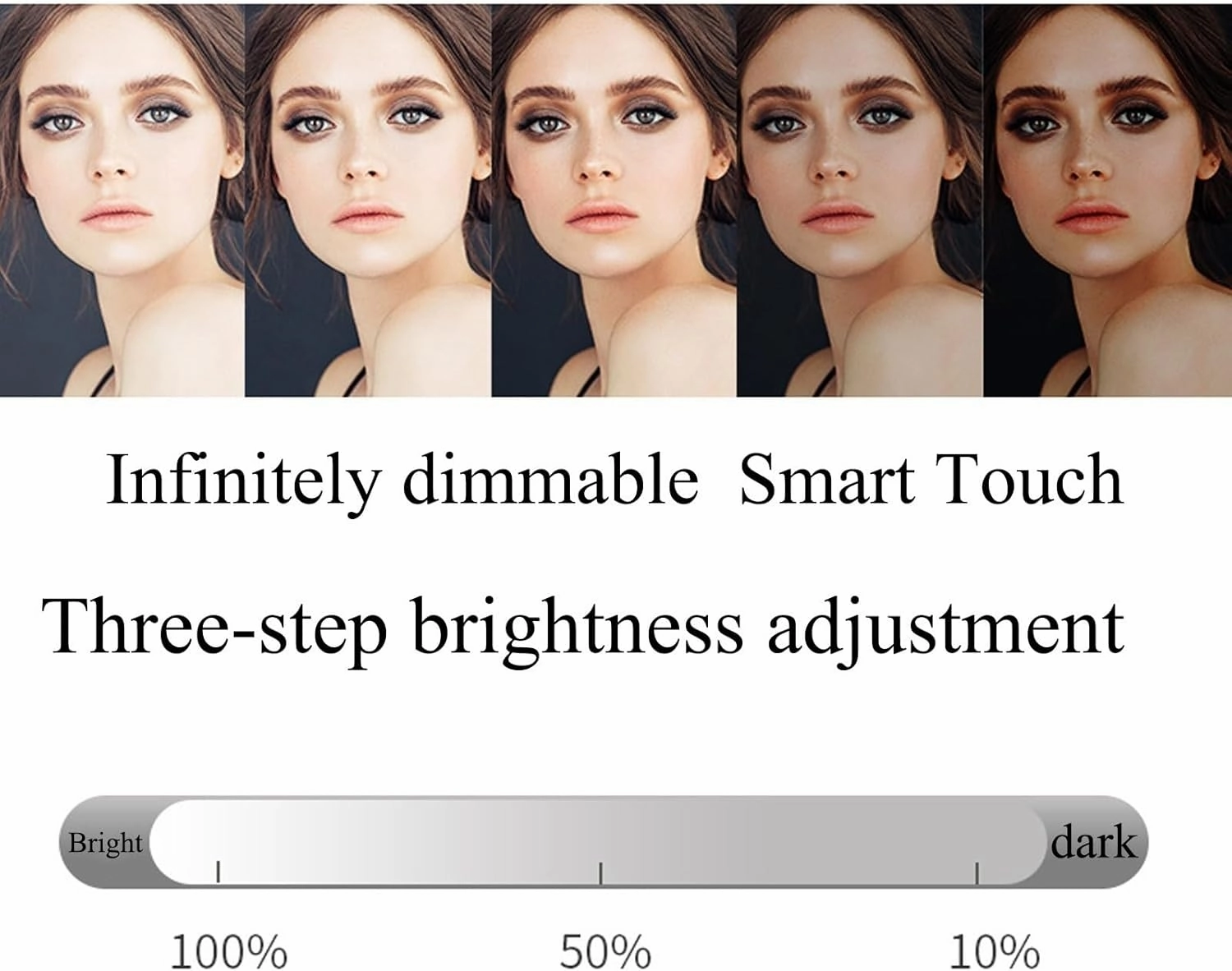 Makeup Mirror with Light，Makeup Mirror Cloud Shape with Dimmable LED Lights, 3 Lighting Modes Smart Touch Control 360° Rotation Dressing Table Mirror, Tabletop and Desk Mirror(White,30x43cm)