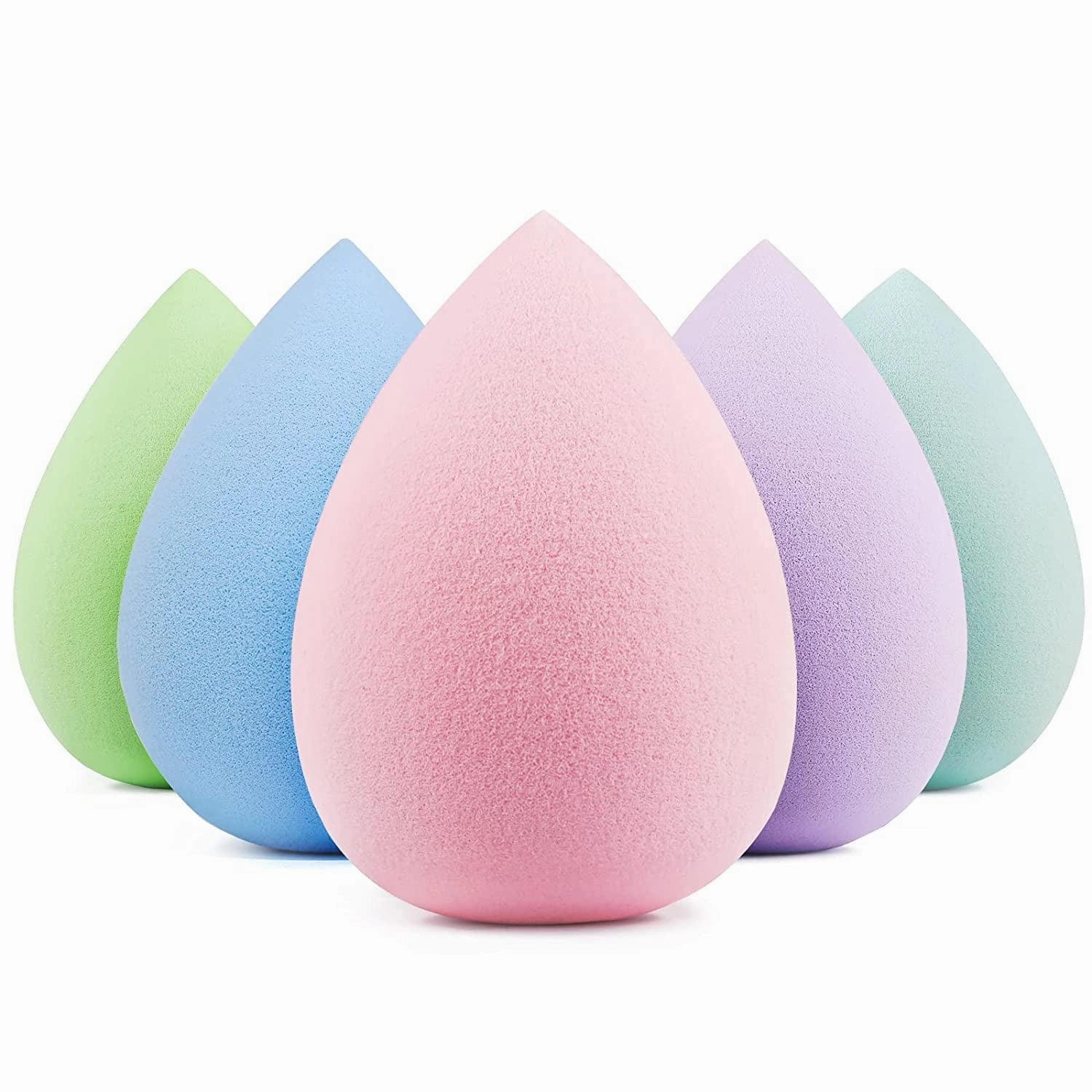 Makeup Sponge 5 Pcs Set, Latex-Free Boun Boun Beauty Sponge for Blending, Makeup Sponges for Foundation Liquid Cream and Powder. Blender for Enhanced Make up Application, Gift for Women