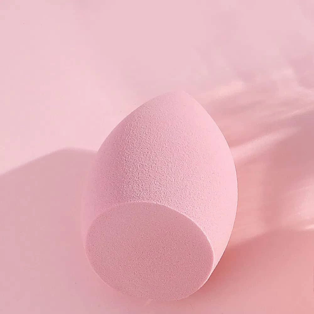 Makeup Sponge Beauty Blender Set, 4 Air Cushion Puffs with Clear Storage Case, Purple, Pink, Green, Yellow
