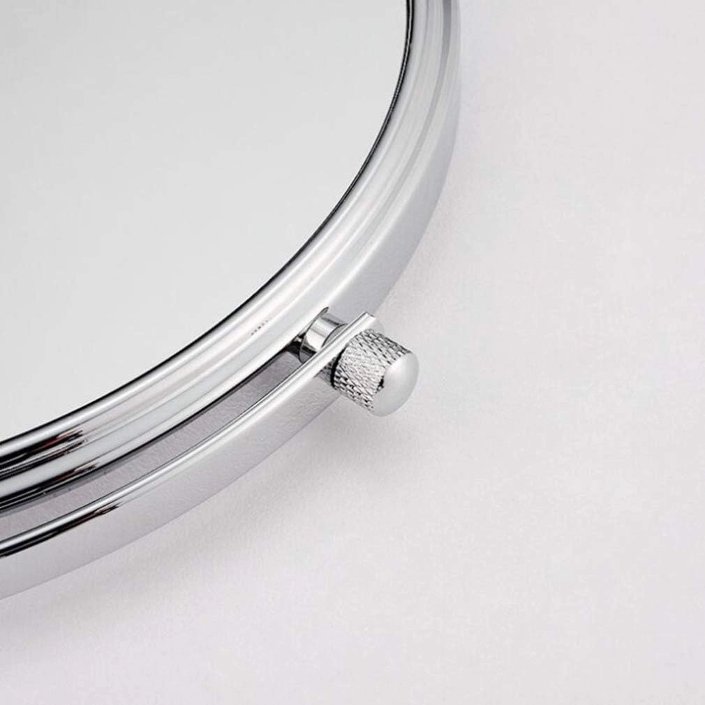Makeup Vanity Mirror,Two-Sided Wall Mounted Beauty Mirror Multiple Magnification Bathroom Mirror 360°Swivel Extendable Cosmetic Mirror 6inch,Silver(7X)