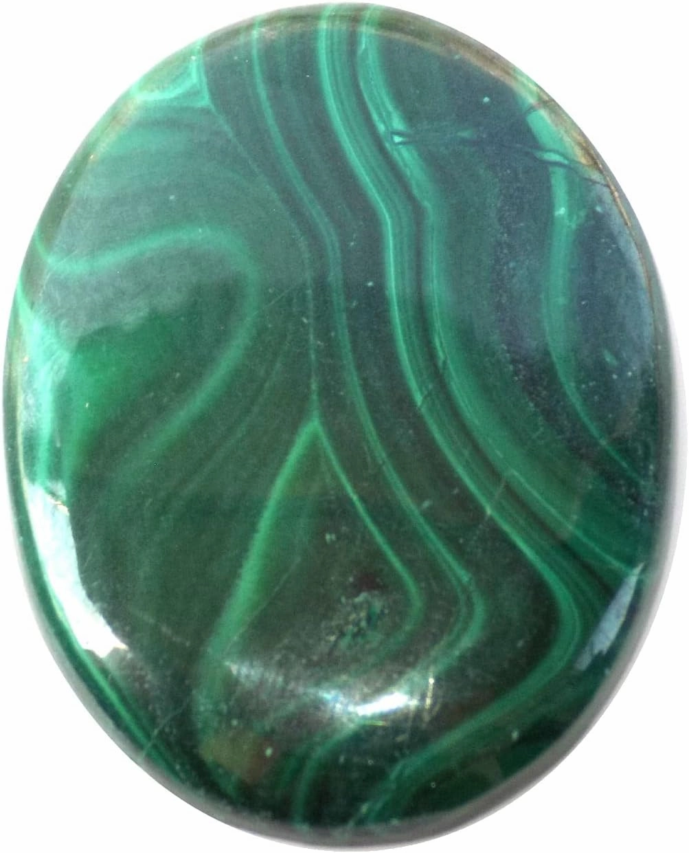 Malachite Cabochon, Natural Green Malachite, Loose Graphics Malachite Gemstone, 72Ct. Oval Shape 37x27x6mm SC-5807