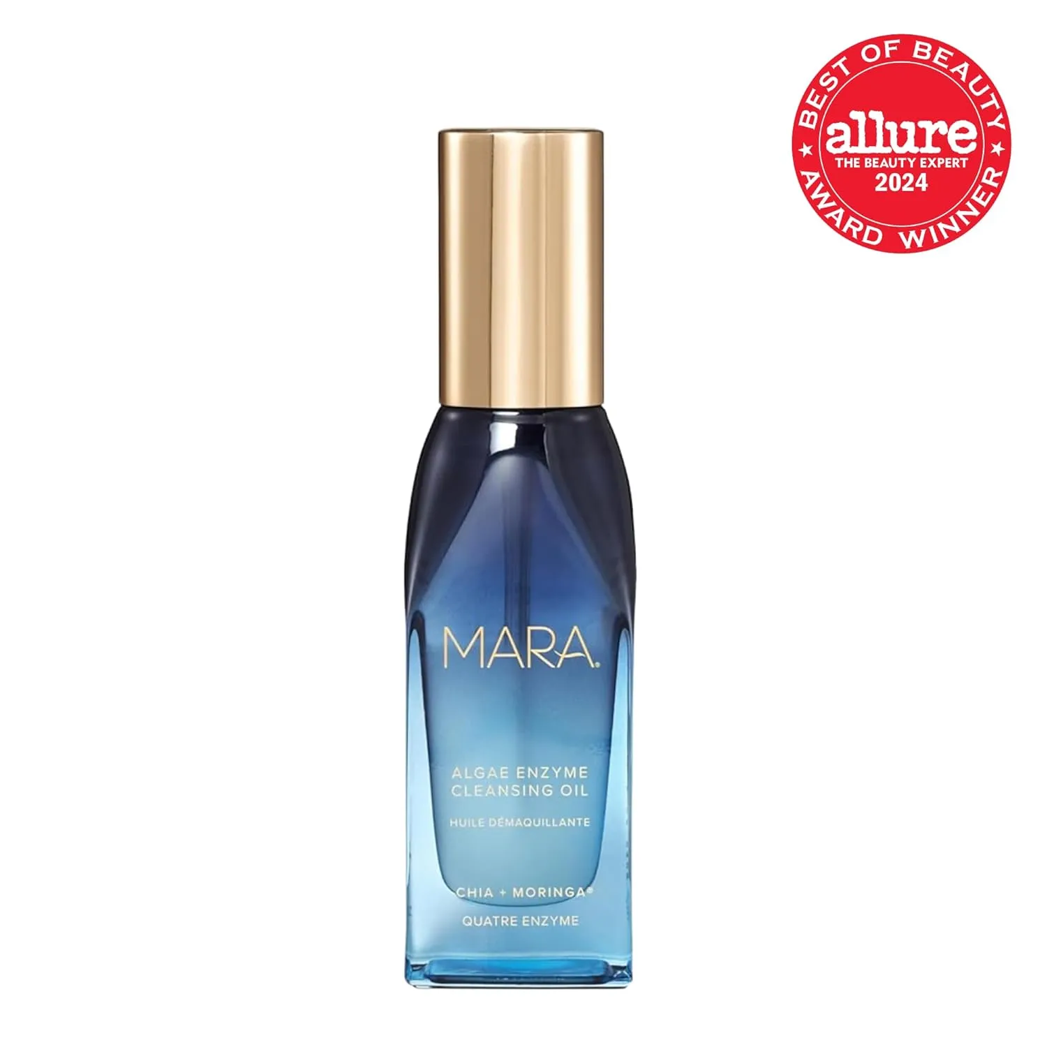 MARA - Algae Enzyme Cleansing Oil | Plant-Based, Gluten-Free, Safe for Sensitive Skin Care | All Types, Cleanse, Hydrate, Make-Up Remover (2 oz | 60 ml)