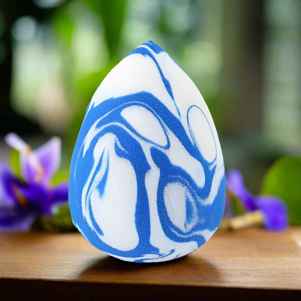 Marbling Water-Drop Shape Makeup Sponge for Flawless Foundation, Concealer & Blush Application