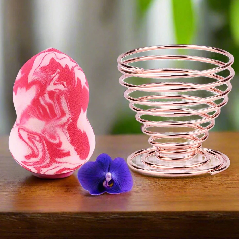 Marbling Water-Drop Shape Makeup Sponge for Flawless Foundation, Concealer & Blush Application